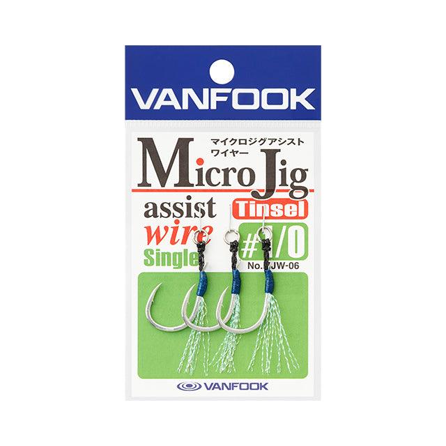 Assist Hook- Assist Twin - Vanfook - MJW-06 Micro Jig Assist Wire Single - The Fishermans Hut