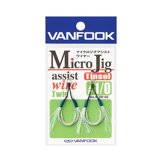 Assist Hook- Assist Twin - Vanfook - MJW-05 Micro Jig Assist Wire Twin - The Fishermans Hut