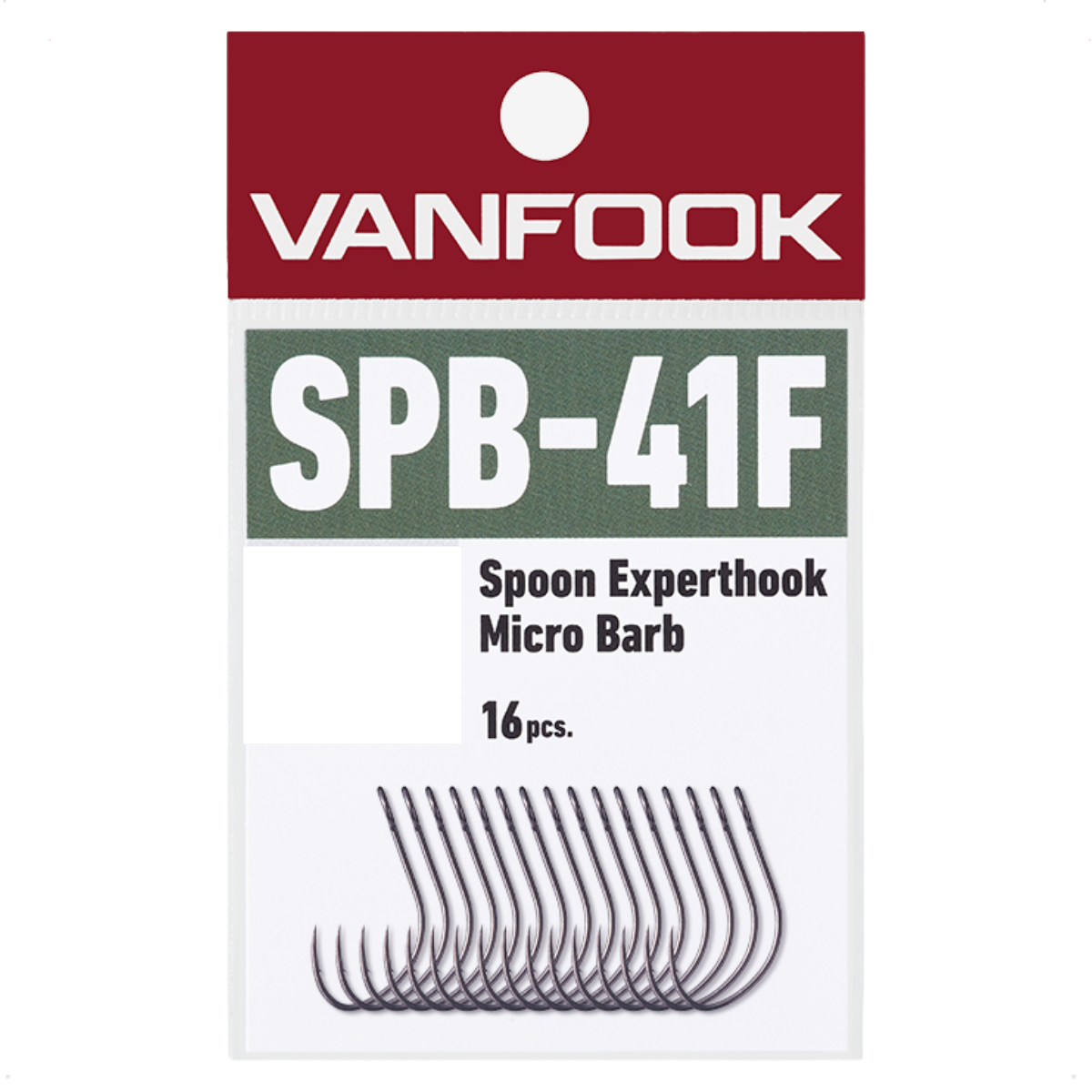 Freshwater Hook - Vanfook - SPB-41F Spoon Experthook Medium Heavy Micro Barb with PTFE