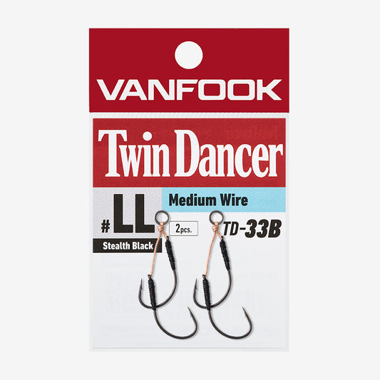 Freshwater Hook - Vanfook - TD-33B Twin Dancer Medium Wire Black