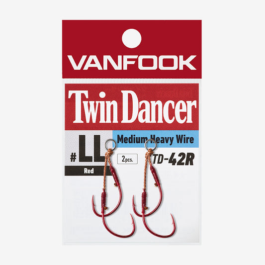 Freshwater Hook - Vanfook - TD-42R Ringed Twin Dancer Heavy Red